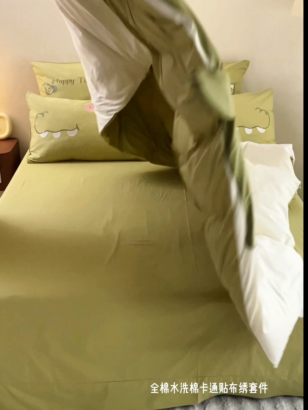 91家纺网 家纺一手货源 找家纺 （总）2025款A类全棉水洗棉贴布绣四件套全棉卡通儿童三件套公主上下铺床套件
