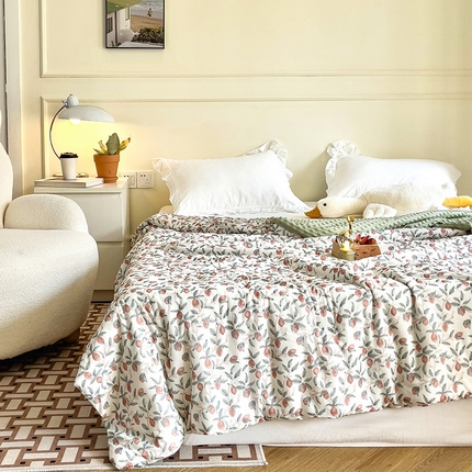 绒梦里 2025新款A类小凉皮凉感冰豆豆夏被空调被 硕果