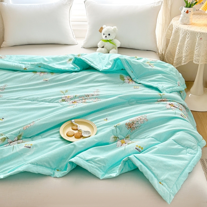 91家纺网 家纺一手货源 找家纺 （总）好欣怡家纺 2025新款生态棉夏被礼品被空调被直播引流款夏凉被子