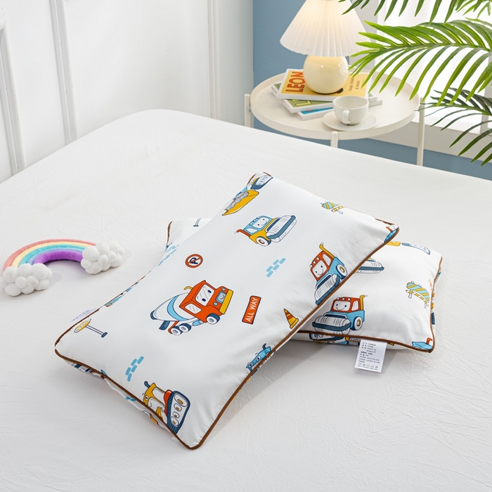 91家纺网 家纺一手货源 找家纺 萌番宝 A类新款60支长绒棉纯棉儿童枕套枕头 乐挖挖