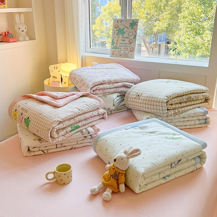 91家纺网 家纺一手货源 找家纺 （总）典冠 2025新款全棉印花夏凉被夏被四件套