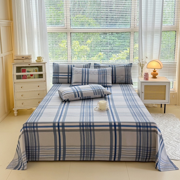 91家纺网 家纺一手货源 找家纺 仟网汇 2025新款老粗布床单粗布凉席老粗布单床单枕套单品 时尚空间