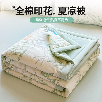91家纺网 家纺一手货源 找家纺 （总）典冠 2025新款全棉印花夏凉被夏被四件套