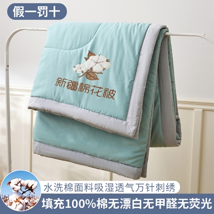 91家纺网 家纺一手货源 找家纺 （总） 2025新款A类绣花纯色手包边新疆棉花夏被