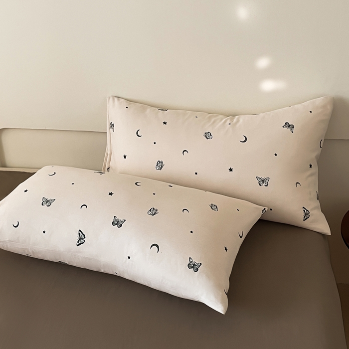 91家纺网 家纺一手货源 找家纺 诺梵家纺 2025新款有氧双层纱印花四件套 贝利