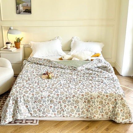 绒梦里 2025新款A类小凉皮凉感冰豆豆夏被空调被 花间小兔