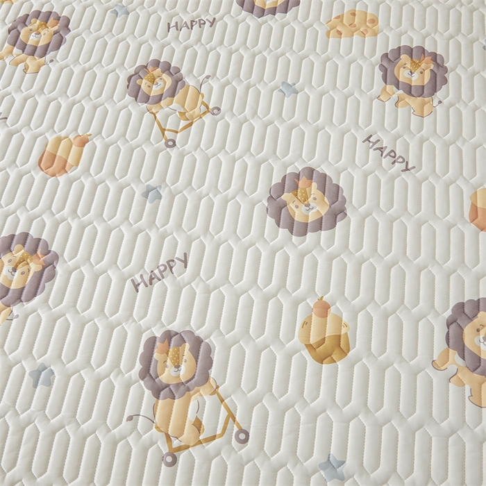 91家纺网 家纺一手货源 找家纺 雯豆2025夏季新品0.4乳胶凉席床笠款三件套凉感丝印花纯色床罩 乳胶床笠小狮子