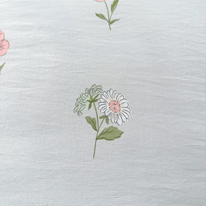 91家纺网 家纺一手货源 找家纺 好欣怡家纺 2026新款水洗棉夏被空调被被子被芯印花小清新夏凉被直播热款 水洗棉包边款-小碎花