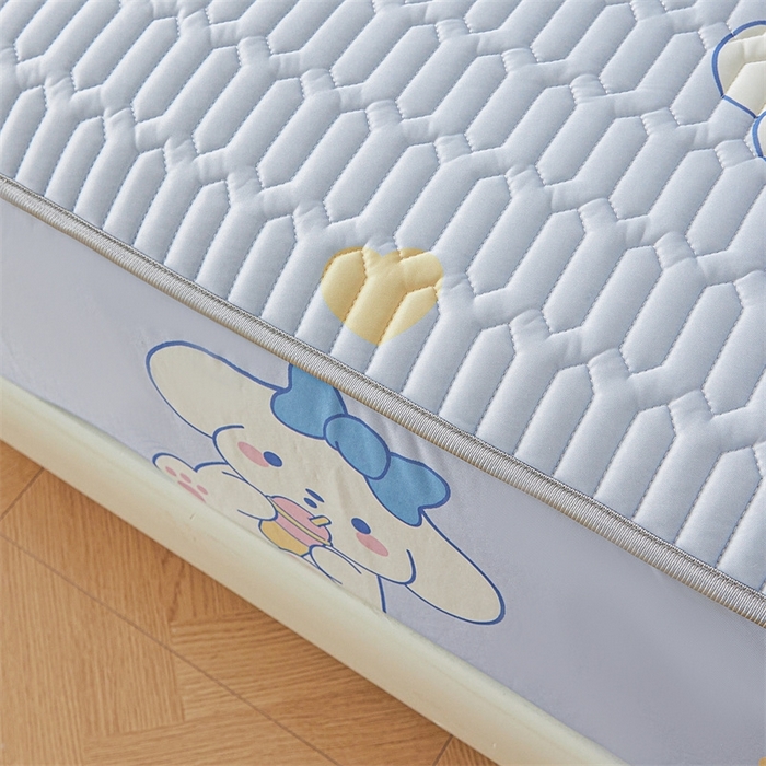 91家纺网 家纺一手货源 找家纺 雯豆2025夏季新品0.4乳胶凉席床笠款三件套凉感丝印花纯色床罩 乳胶床笠-萌萌狗1