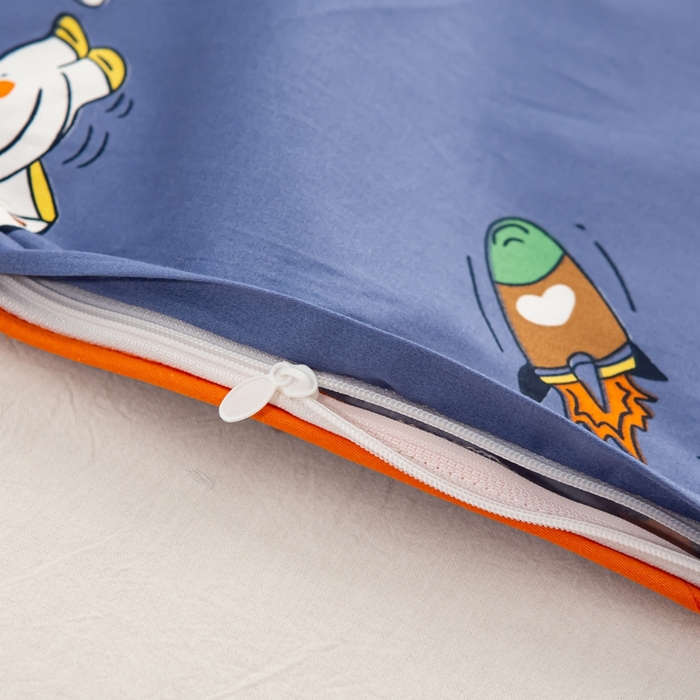 91家纺网 家纺一手货源 找家纺 萌番宝 A类新款60支长绒棉纯棉儿童枕套枕头 太空漫步