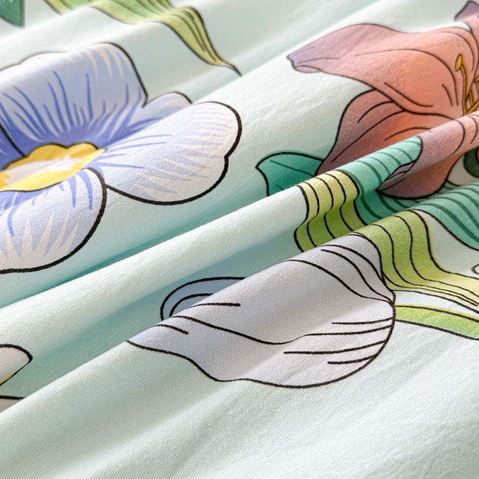 91家纺网 家纺一手货源 找家纺 （总）好欣怡家纺 2025新款水洗棉夏被空调被被子被芯印花小清新夏凉被直播热款