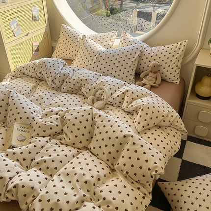 91家纺网 家纺一手货源 找家纺 （总）花漾家居 2025新款针织双层纱被套枕套四件套