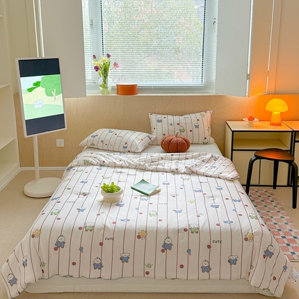 91家纺网 家纺一手货源 找家纺 暖生活 2025新款冰激淋凉感丝夏被系列