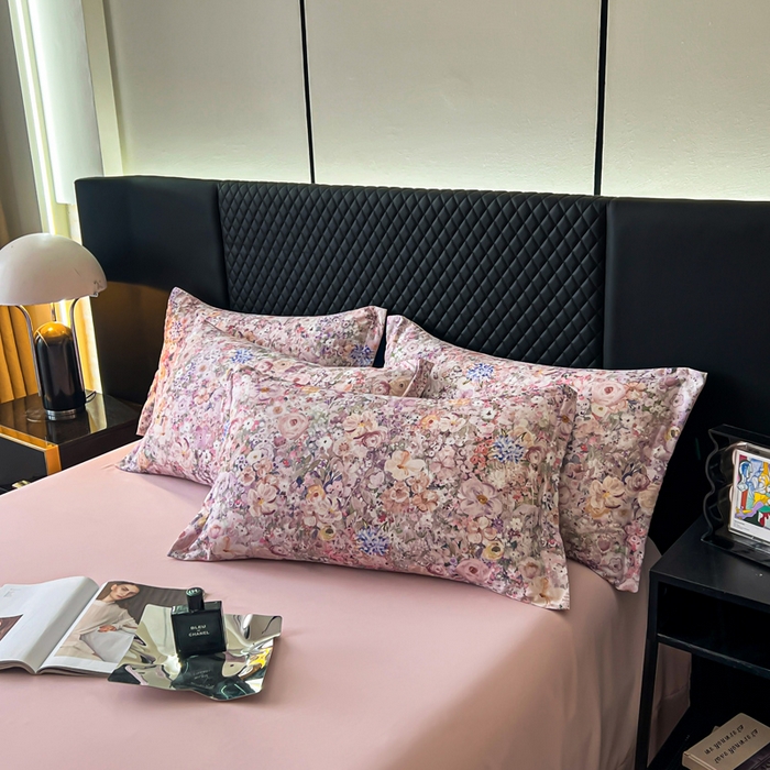 91家纺网 家纺一手货源 找家纺 仟网汇 2025新款棉代尔轻奢系列四件套 云中行