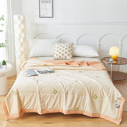 91家纺网 家纺一手货源 找家纺 （总）欧朵家纺 2025新款A类奶小棉立体印花夏被