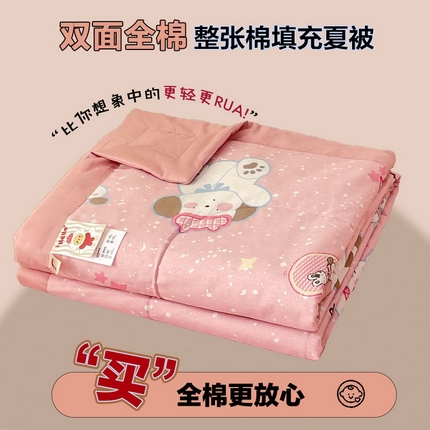 91家纺网 家纺一手货源 找家纺 （总）丫丫家纺2025全棉夏被碎花卡通小清新简约纯棉夏凉被夏被四件套三件套风格三