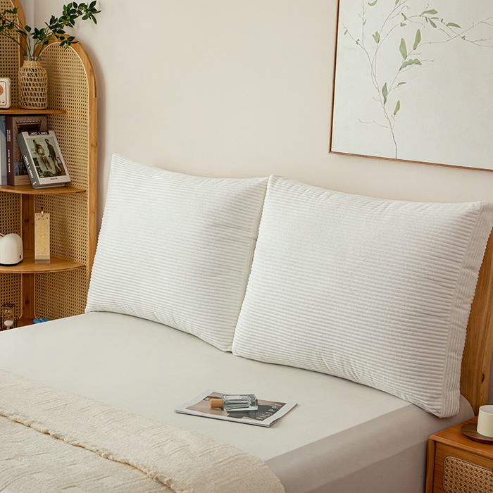 91家纺网 家纺一手货源 找家纺 （总）沐沐家纺 2026新款灯芯绒立体面包枕