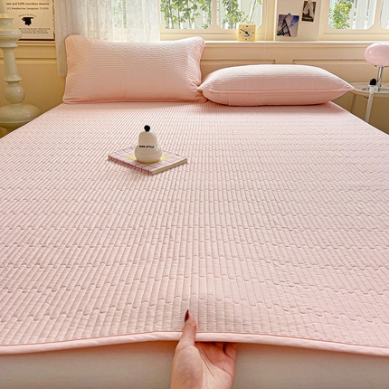 91家纺网 家纺一手货源 找家纺 漫时光 2025新款亲肤舒适纯色素色垫子空调软席 露草