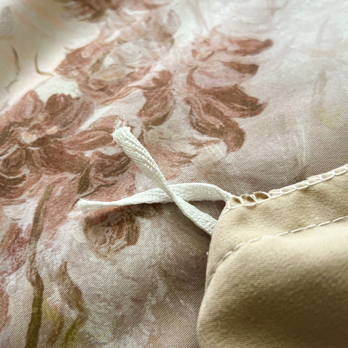 91家纺网 家纺一手货源 找家纺 仟网汇 2025新款棉代尔轻奢系列四件套 南茜