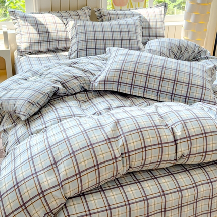 91家纺网 家纺一手货源 找家纺 （总）佑佳家纺 2024新款140克磨毛印花植物羊绒单被套磨毛四件套