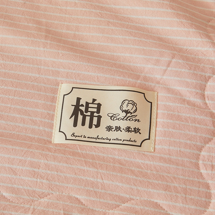 91家纺网 家纺一手货源 找家纺 招财星家纺 2025新款新疆棉花被夏被100%里外全棉棉花夏被无印风全棉色织水洗棉夏凉被空调被春秋被单人可机洗 简月