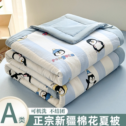 91家纺网 家纺一手货源 找家纺 （总）晓时候 2025新款水洗棉夏被新疆棉花被印花夏凉被空调被薄被子