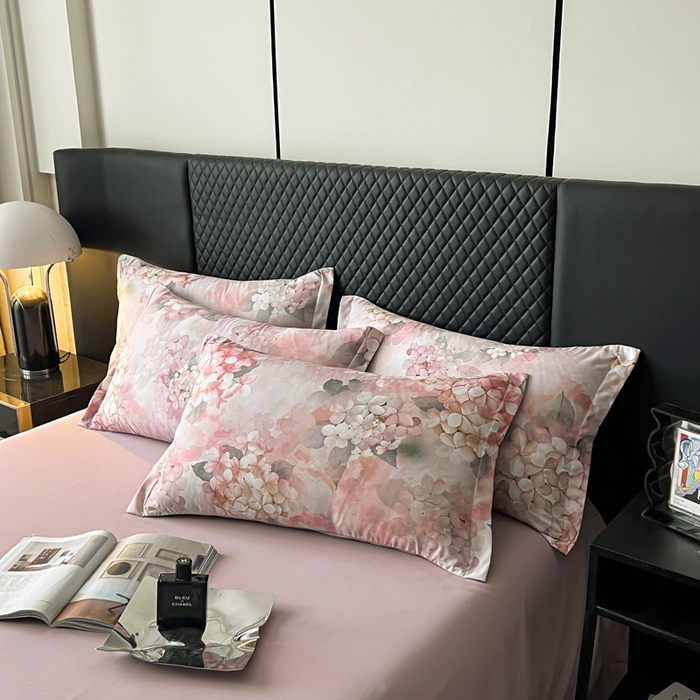 91家纺网 家纺一手货源 找家纺 仟网汇 2025新款棉代尔轻奢系列四件套 温迪