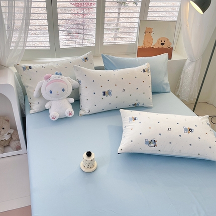 91家纺网 家纺一手货源 找家纺 （总）宜家坊 2025新款全棉13070单床单床笠纯棉单品枕套床笠床单（有预缩尺寸 售后无忧 免费提供买家秀）