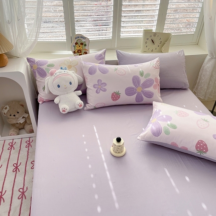 91家纺网 家纺一手货源 找家纺 （总）宜家坊 2025新款全棉13070单床单床笠纯棉单品枕套床笠床单（有预缩尺寸 售后无忧 免费提供买家秀）