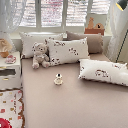 91家纺网 家纺一手货源 找家纺 （总）宜家坊 2025新款全棉13070单床单床笠纯棉单品枕套床笠床单（有预缩尺寸 售后无忧 免费提供买家秀）