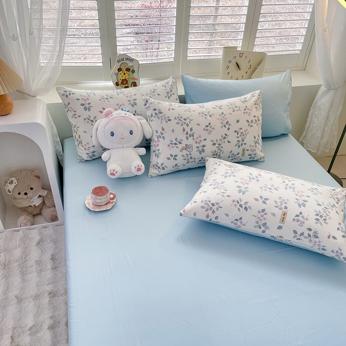 91家纺网 家纺一手货源 找家纺 （总）宜家坊 2025新款全棉13070单床单床笠纯棉单品枕套床笠床单（有预缩尺寸 售后无忧 免费提供买家秀）