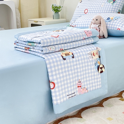 丫丫2025新款里外全棉棉花夏被风格2 小恐龙