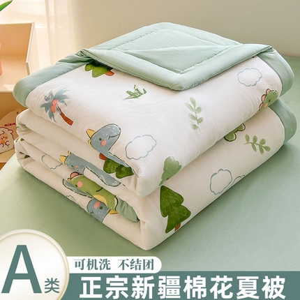 91家纺网 家纺一手货源 找家纺 （总）晓时候 2025新款水洗棉夏被新疆棉花被印花夏凉被空调被薄被子