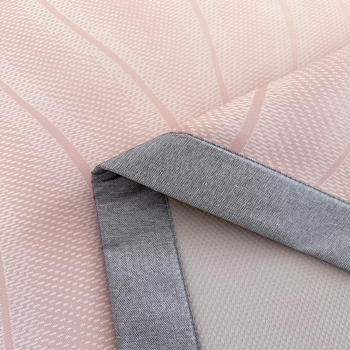 91家纺网 家纺一手货源 找家纺 网客家纺 2025新款高分子PE（聚乙烯）提花凉感软席 曲谧时光-粉