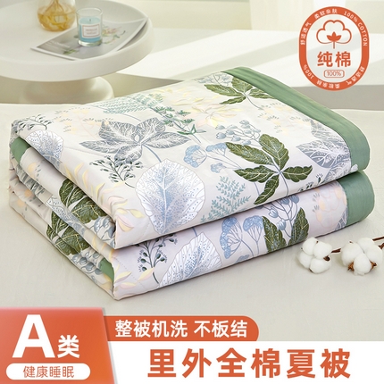 91家纺网 家纺一手货源 找家纺 （总）黛妮雅 2025新款全棉印花棉花被纯棉单件夏被夏凉被空调被 夏被四件套
