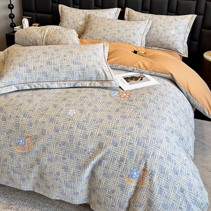 91家纺网 家纺一手货源 找家纺 （总）海洋家纺 2025新款全棉磨毛四件套