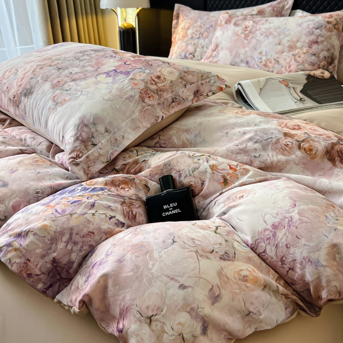 91家纺网 家纺一手货源 找家纺 仟网汇 2025新款棉代尔轻奢系列四件套 温蒂