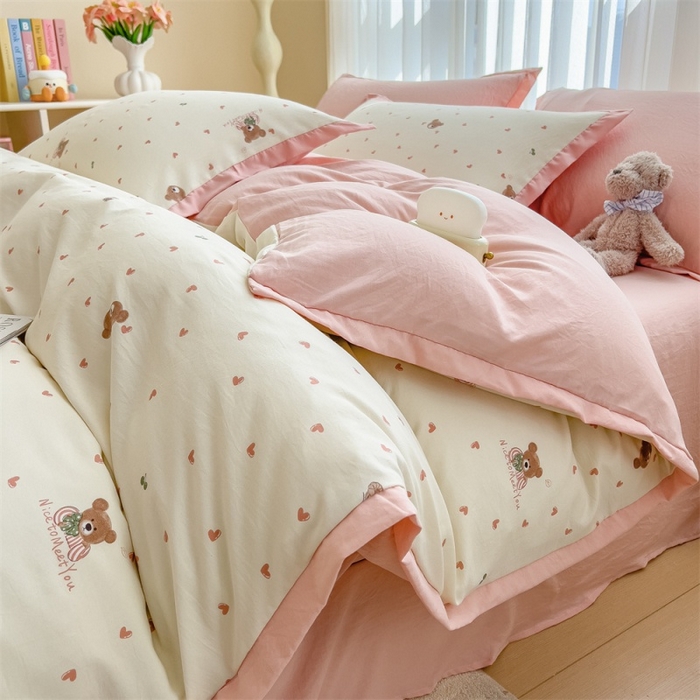 91家纺网 家纺一手货源 找家纺 （总）五月家纺 2025新款四层纱印花四件套