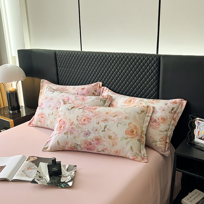 91家纺网 家纺一手货源 找家纺 仟网汇 2025新款棉代尔轻奢系列四件套 伊丽莎