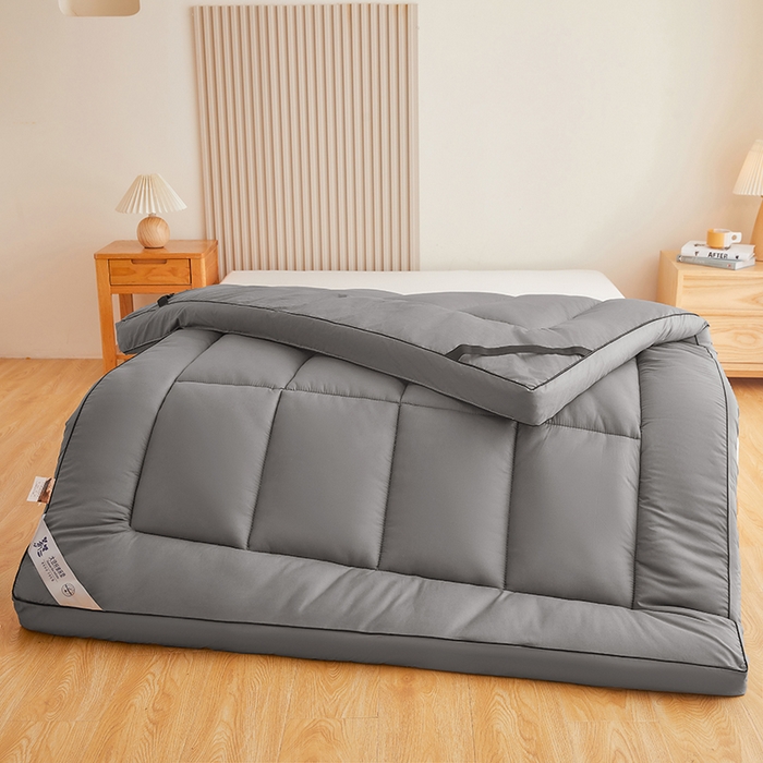 91家纺网 家纺一手货源 找家纺 丽诺床垫 2025新款抗菌大豆床垫 灰色5cm