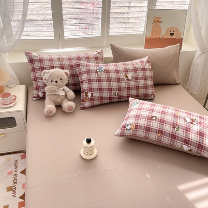 91家纺网 家纺一手货源 找家纺 （总）宜家坊 2025新款全棉13070单床单床笠纯棉单品枕套床笠床单（有预缩尺寸 售后无忧 免费提供买家秀）