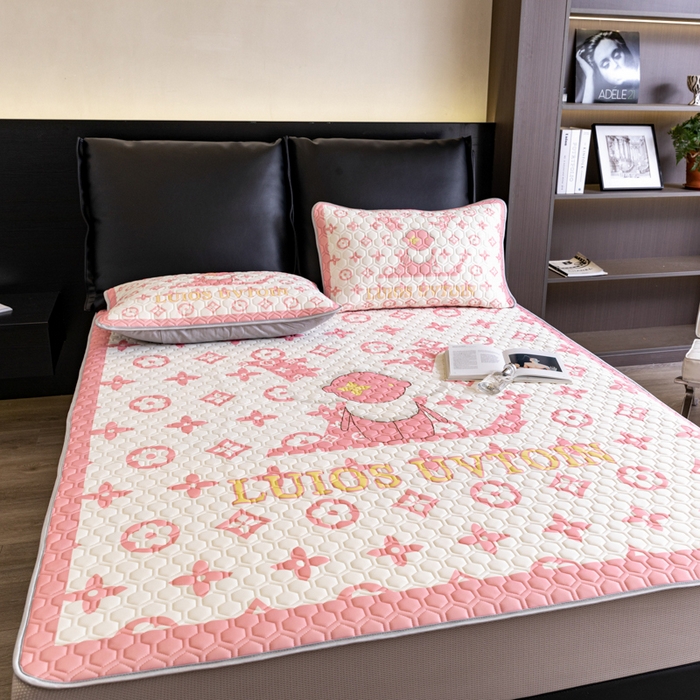 91家纺网 家纺一手货源 找家纺 摩卡（乐趣） 2025新款春夏新款夏凉被 冰激凌大豆夏被 太阳花粉