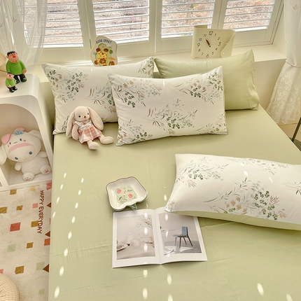 91家纺网 家纺一手货源 找家纺 （总）宜家坊 2025新款全棉13070单床单床笠纯棉单品枕套床笠床单（有预缩尺寸 售后无忧 免费提供买家秀）