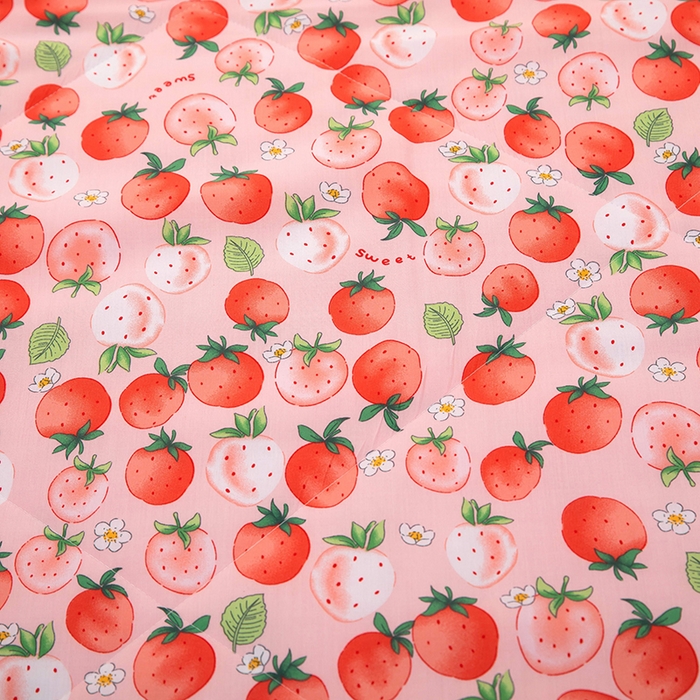 91家纺网 家纺一手货源 找家纺 天瑜 2024新款棉绸苏香绸舒香绸夏被人造棉夏凉被 草莓红