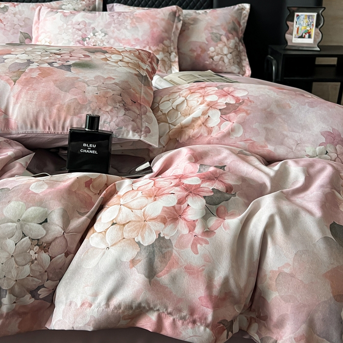 91家纺网 家纺一手货源 找家纺 仟网汇 2025新款棉代尔轻奢系列四件套 温迪