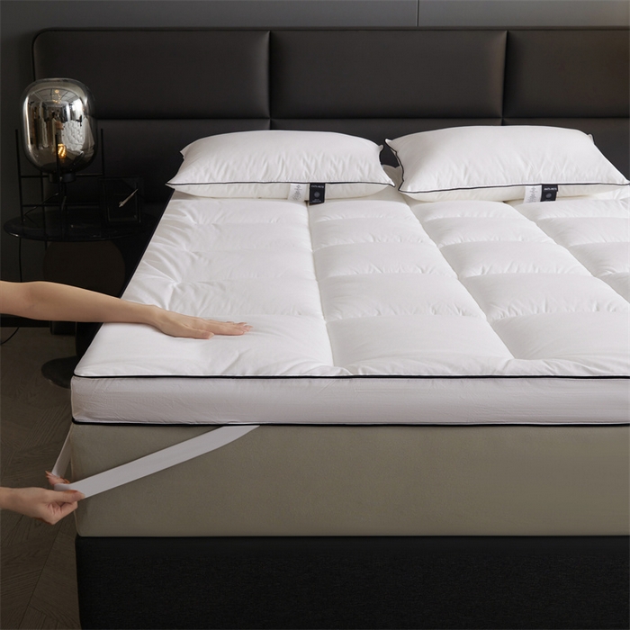 91家纺网 家纺一手货源 找家纺 丽诺床垫 2025新款全棉纯棉防螨软床垫-风格二 五星酒店全棉软床垫-白色-5cm