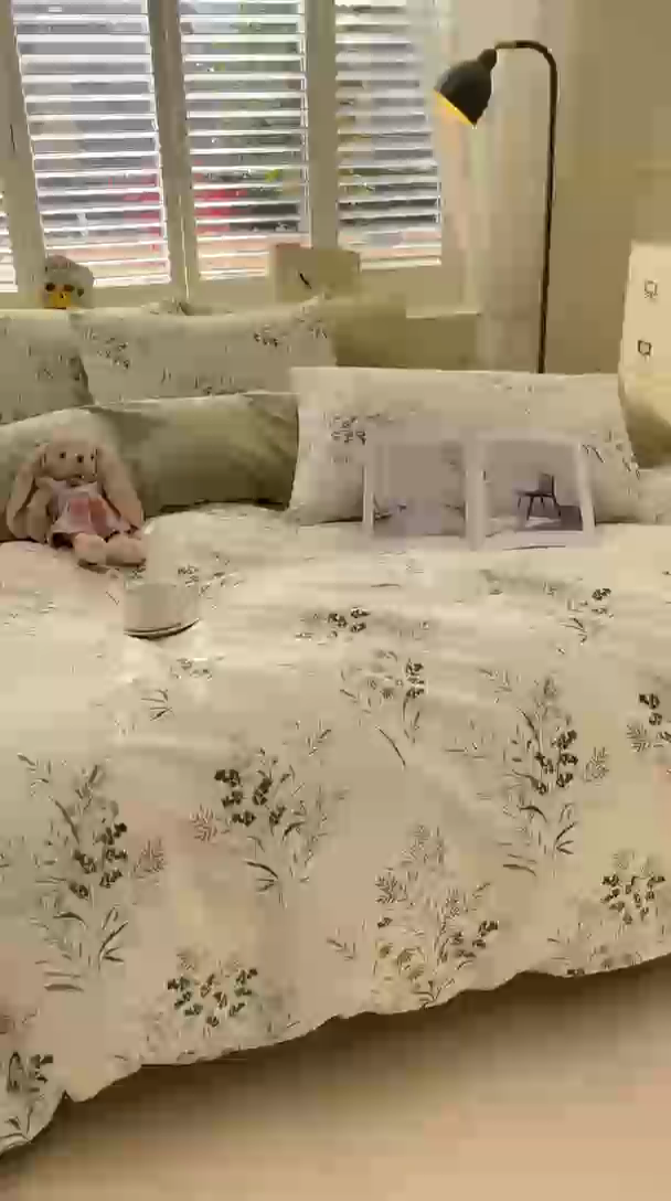 91家纺网 家纺一手货源 找家纺 宜家坊 2025热款全棉四件套学生床三件套单品床单床笠单被套印花小清新卡通碎花纯棉三四件套 风铃草