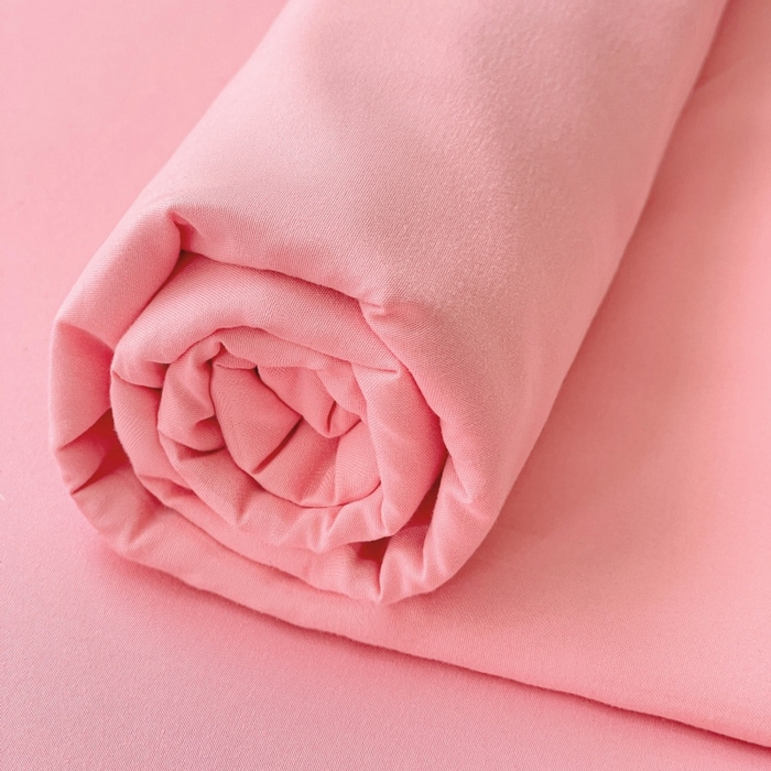 91家纺网 家纺一手货源 找家纺 金丝兔 2025新款亲肤纯色床笠系列 纯色床笠-叠拍图-玉色