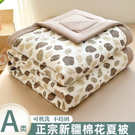 91家纺网 家纺一手货源 找家纺 （总）晓时候 2025新款水洗棉夏被新疆棉花被印花夏凉被空调被薄被子