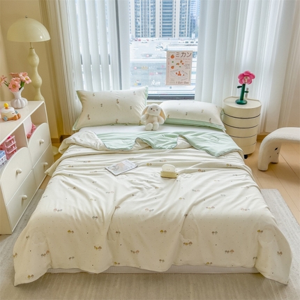 91家纺网 家纺一手货源 找家纺 （总）五月家纺 2025新款四层纱多功能夏被 被子被芯